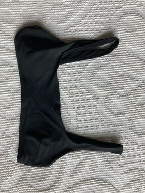 aerie Black Scoop Swim Top